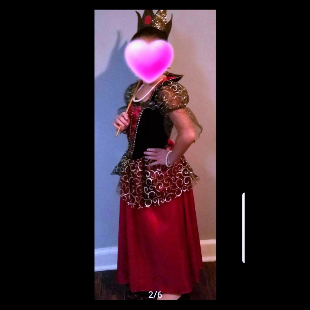 Royal queen costume size  girls 8-10